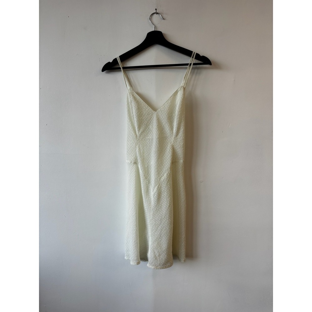 Vintage Victoria's Secret Dress Womens Medium‎ White Textured Slip Nightgown 90s